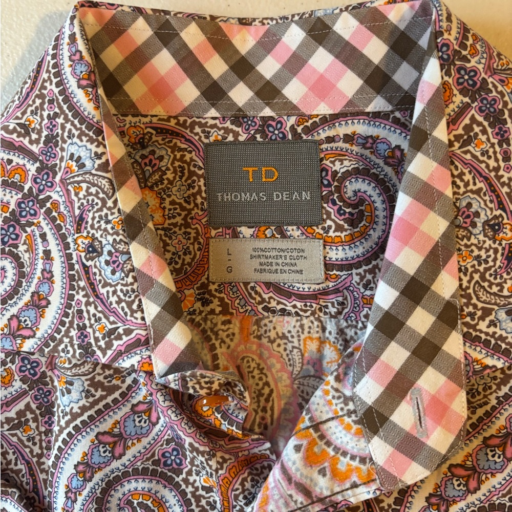 Thomas Dean Pattern Shirt